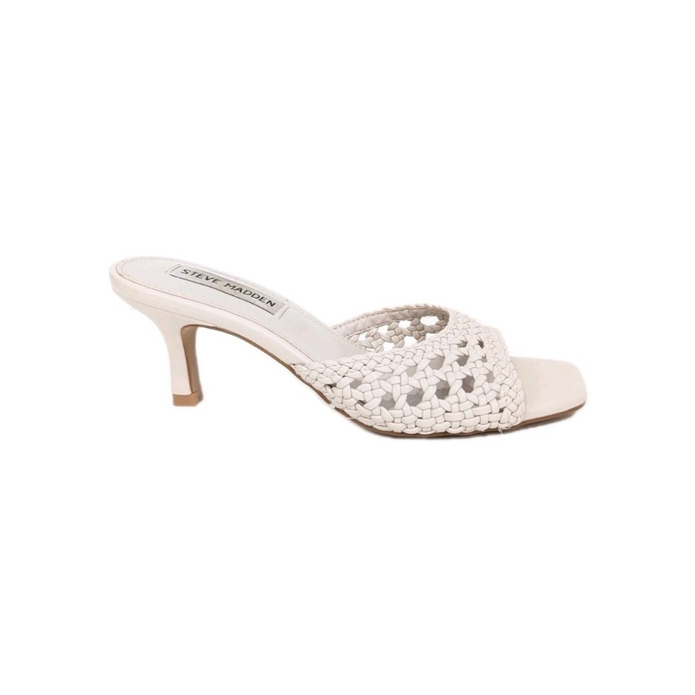 Steve Madden Women's Woven Cream Heels